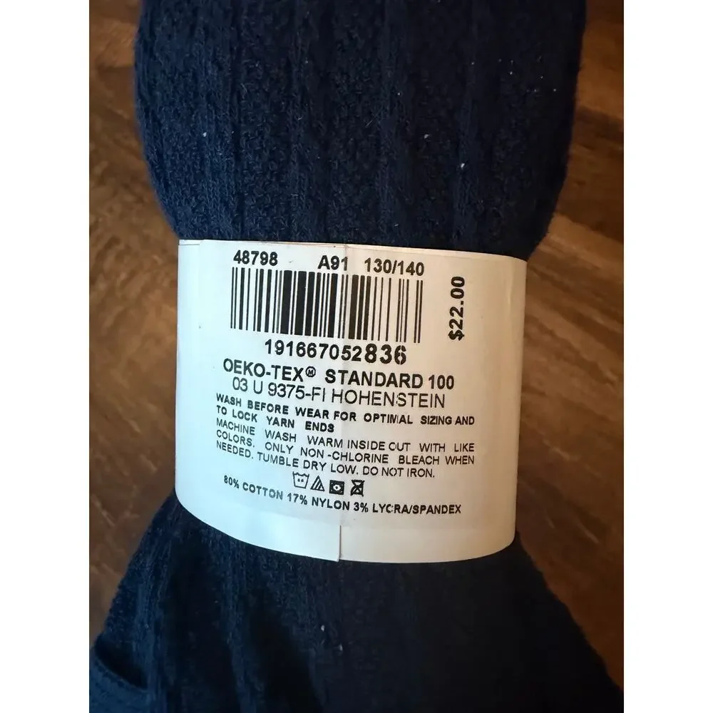 Hanna Andersson 130/140 navy tights NEW two pair